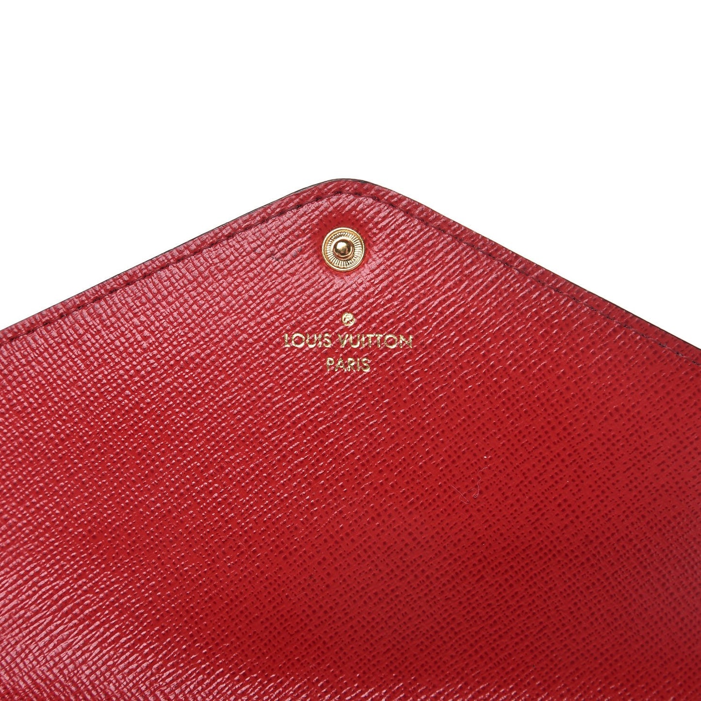 Damier Ebene Josephine Wallet Red