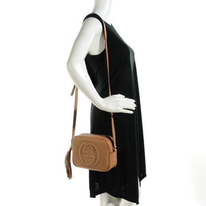 Gucci Pebbled Calfskin Small Soho Disco Bag Rose Beige 2 of 7