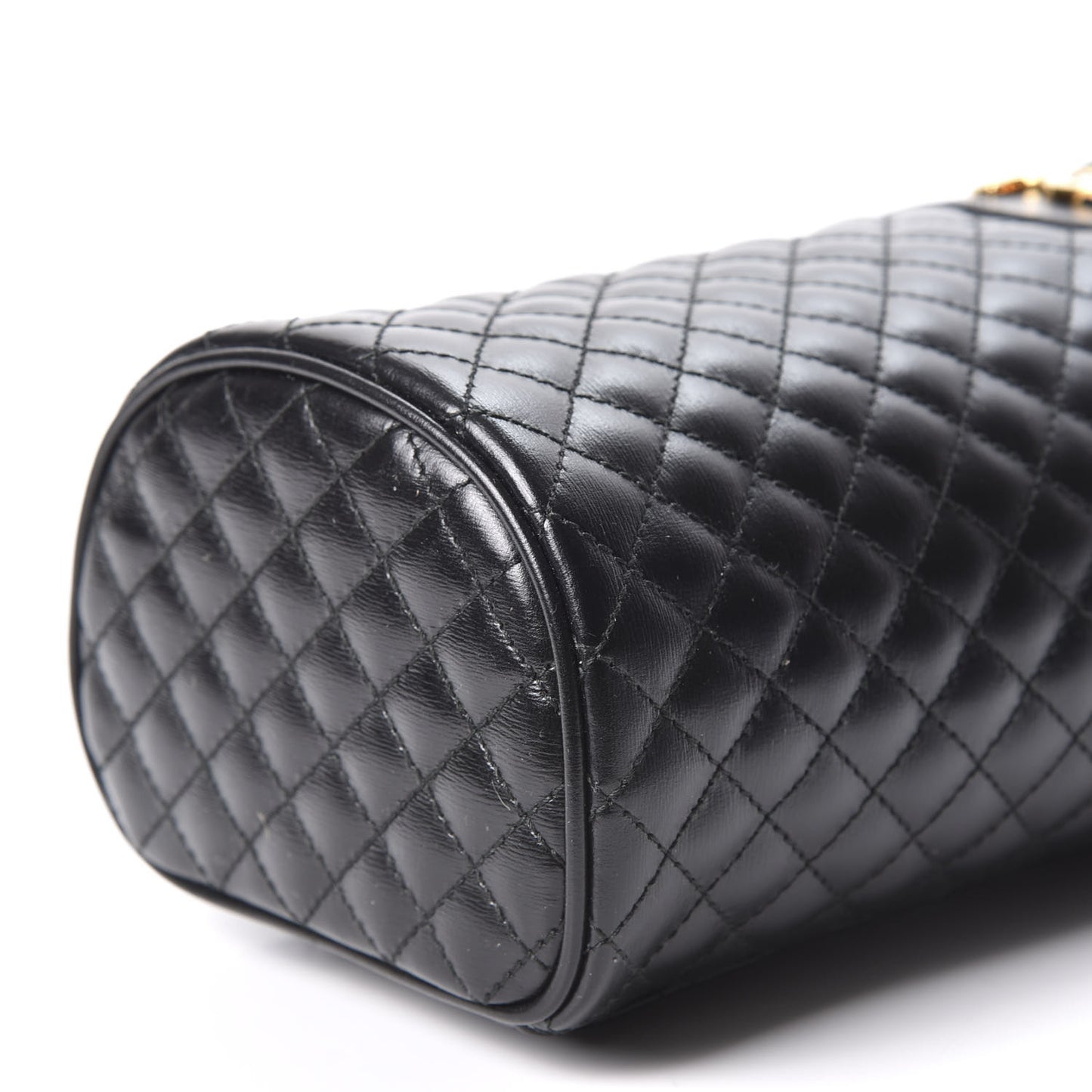 Calfskin Trapuntata Zumi Belt Bag Black