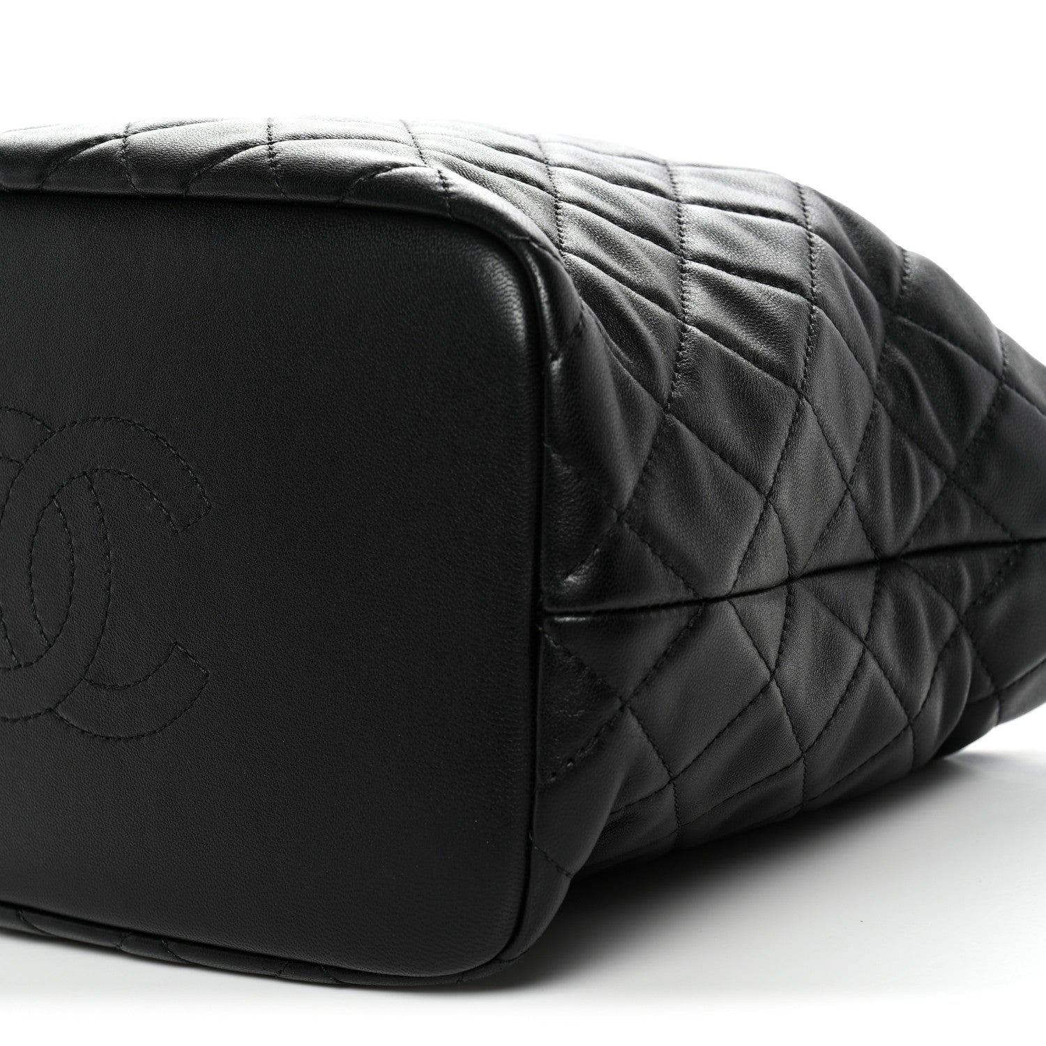 Chanel Lambskin Quilted Large Perfect Meeting Hobo Black 10 of 11