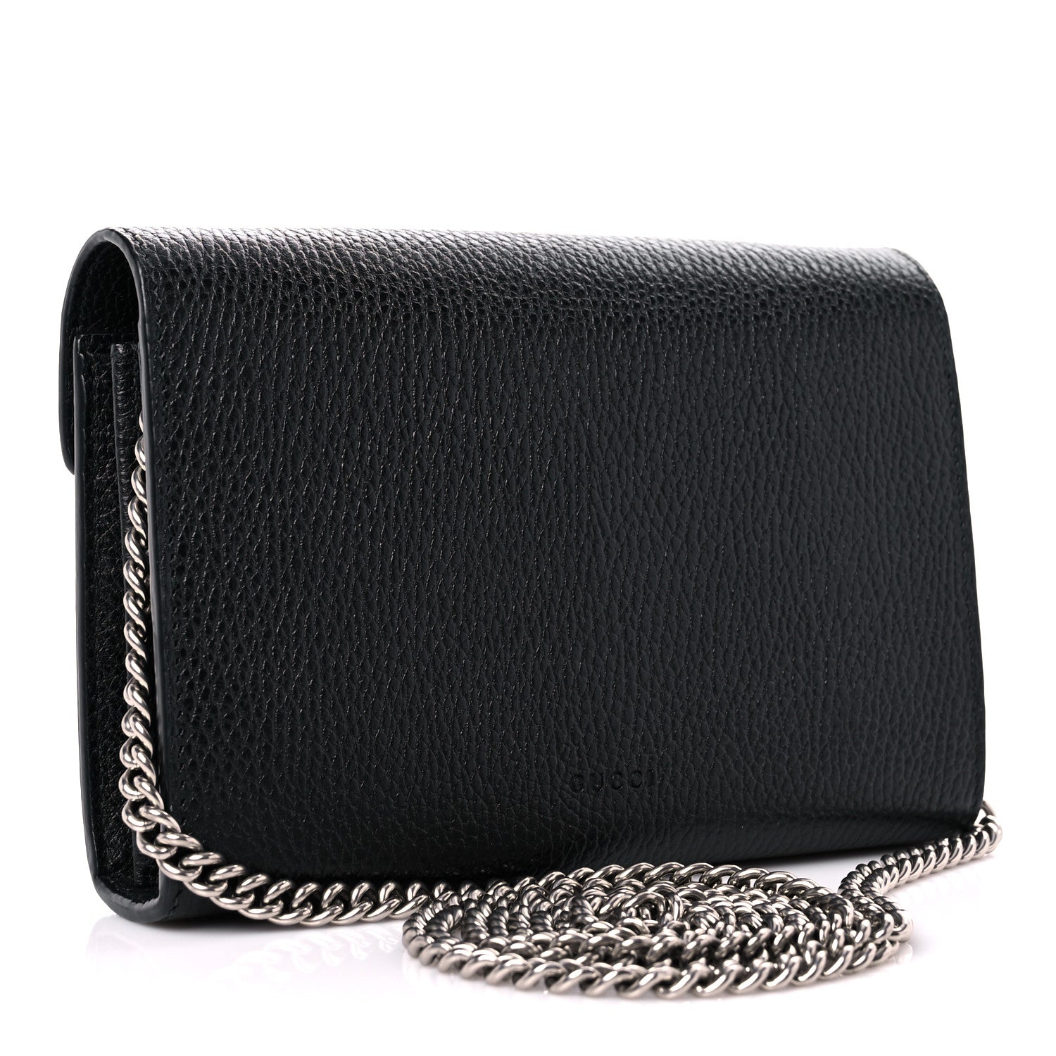 Gucci Calfskin Mini Dionysus Chain Wallet Black 2 of 15