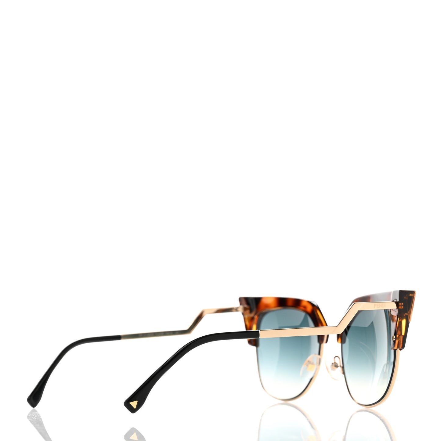 Cat Eye Iridia Sunglasses FF 0149/S Havana Gold