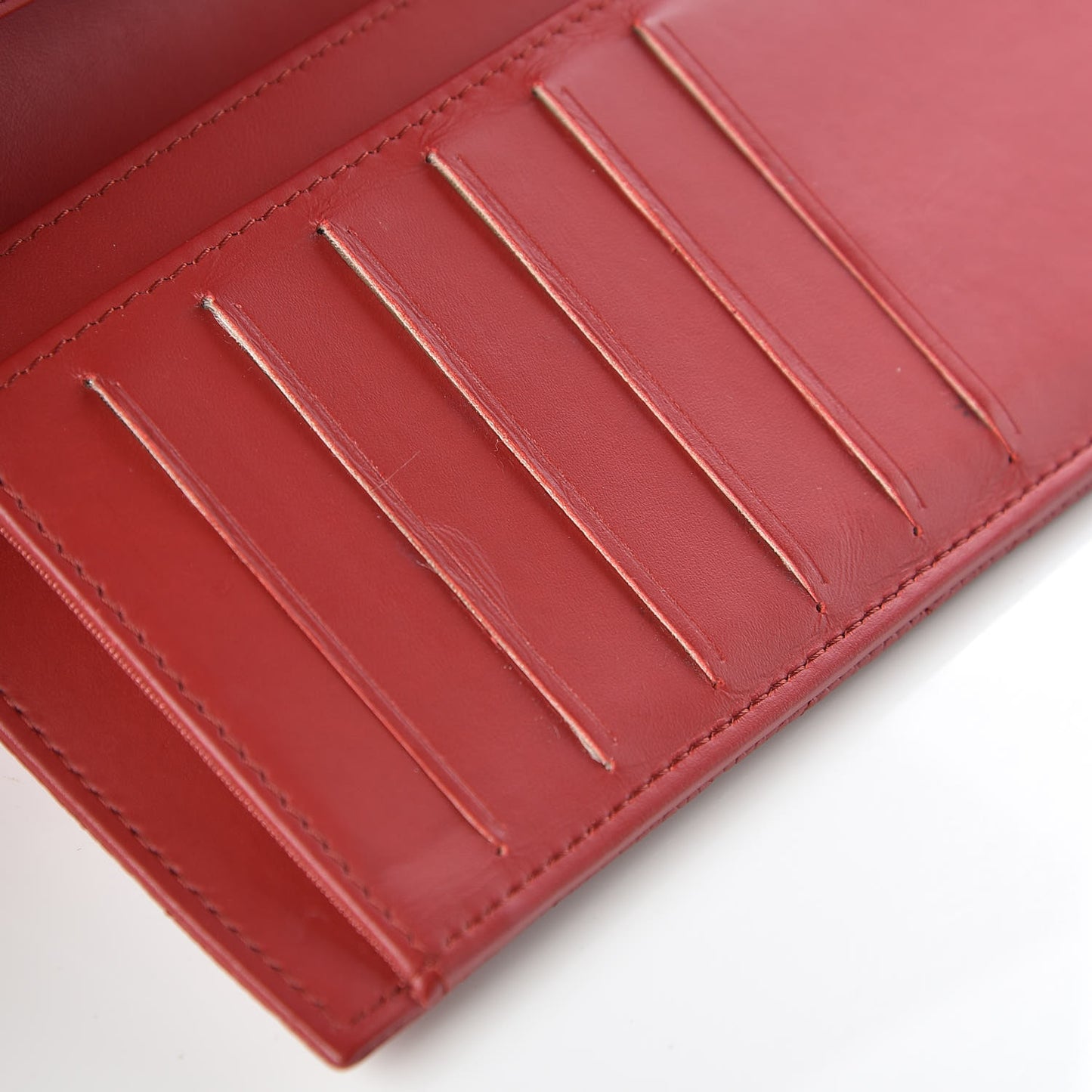 Caviar Quilted Large Flap Wallet Red