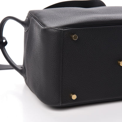 Hermes Taurillon Clemence Lindy 30 Black 8 of 10
