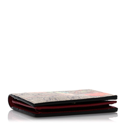 Gucci GG Supreme Monogram Tian Card Case Beige Multicolor Red 4 of 8