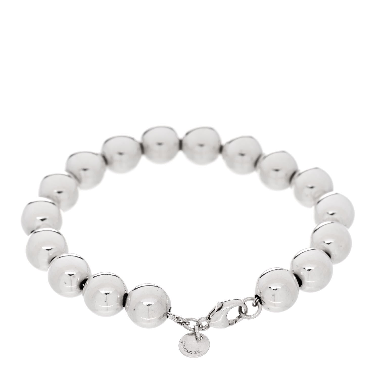 Tiffany Sterling Silver 10mm Hardwear Ball Bracelet 2 of 4