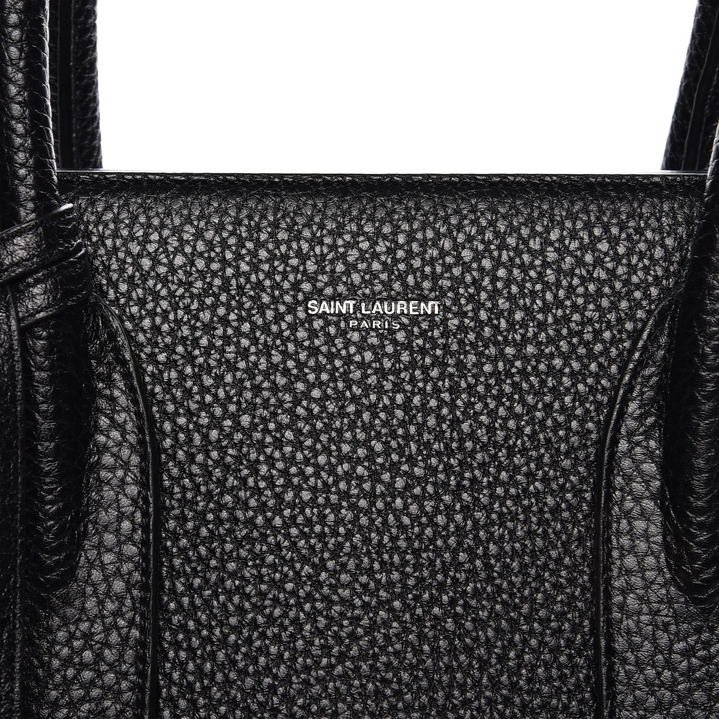 Grained Calfskin Large Sac De Jour Black
