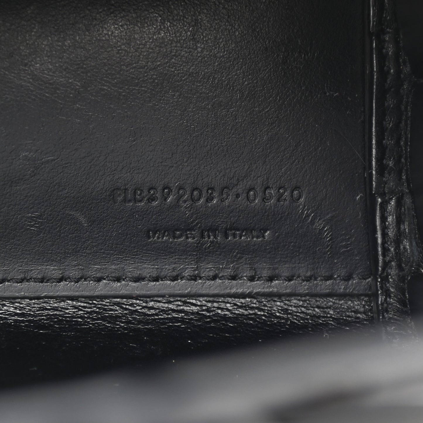Grained Calfskin Nano Sac De Jour Black