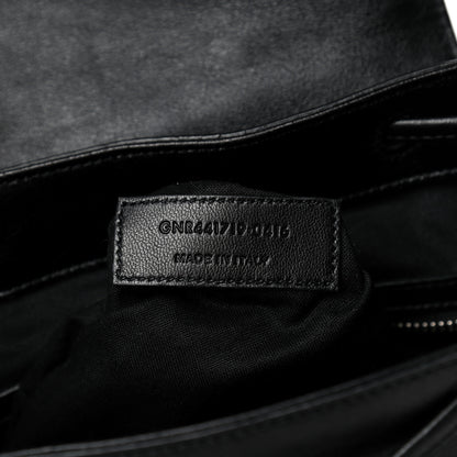 Saint Laurent Calfskin Fringe Festival Backpack Black 8 of 8