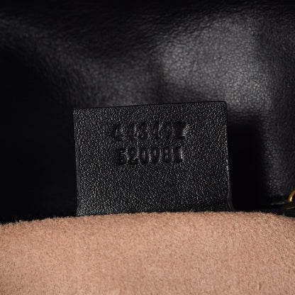Gucci Calfskin Matelasse Small GG Marmont Shoulder Bag Black 7 of 7