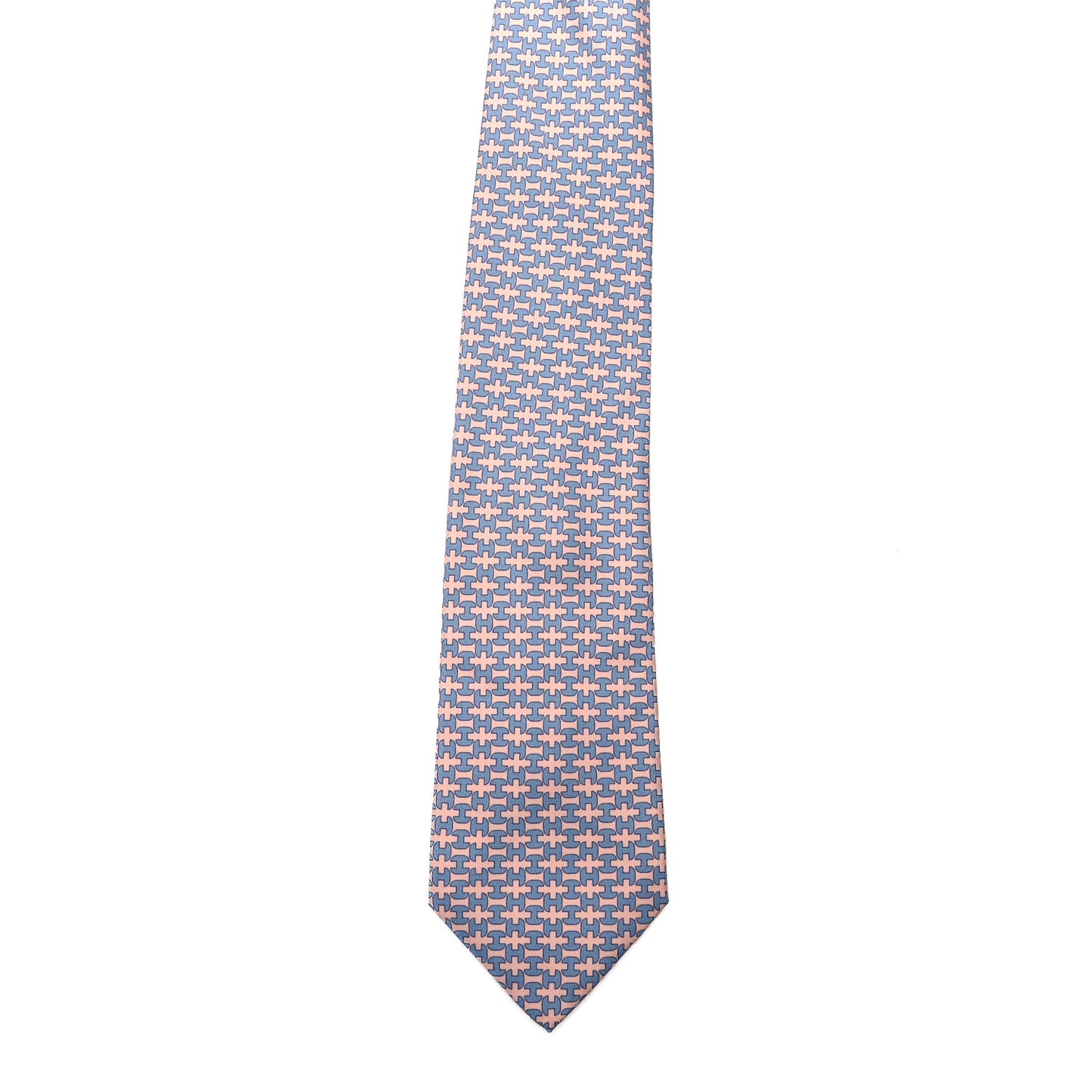 Printed Silk Mens Neck Tie Pink