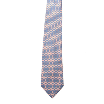 Hermes Printed Silk Mens Neck Tie Pink 2 of 6