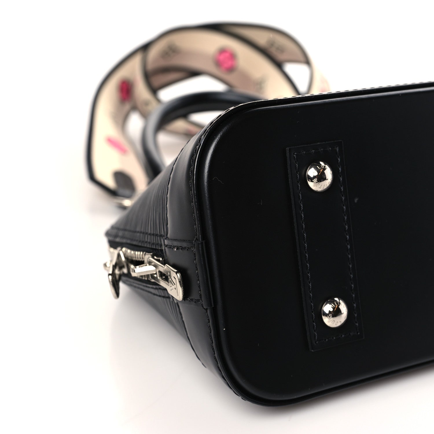 Louis Vuitton Epi Jacquard Alma BB Black 7 of 8