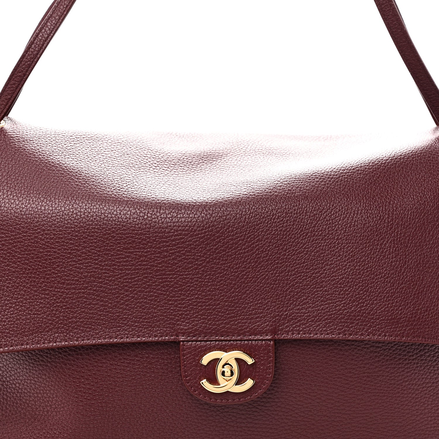 Chanel Grained Calfskin Souplissimo Maxi Flap Burgundy 8 of 11