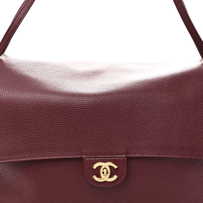 Chanel Grained Calfskin Souplissimo Maxi Flap Burgundy 8 of 11