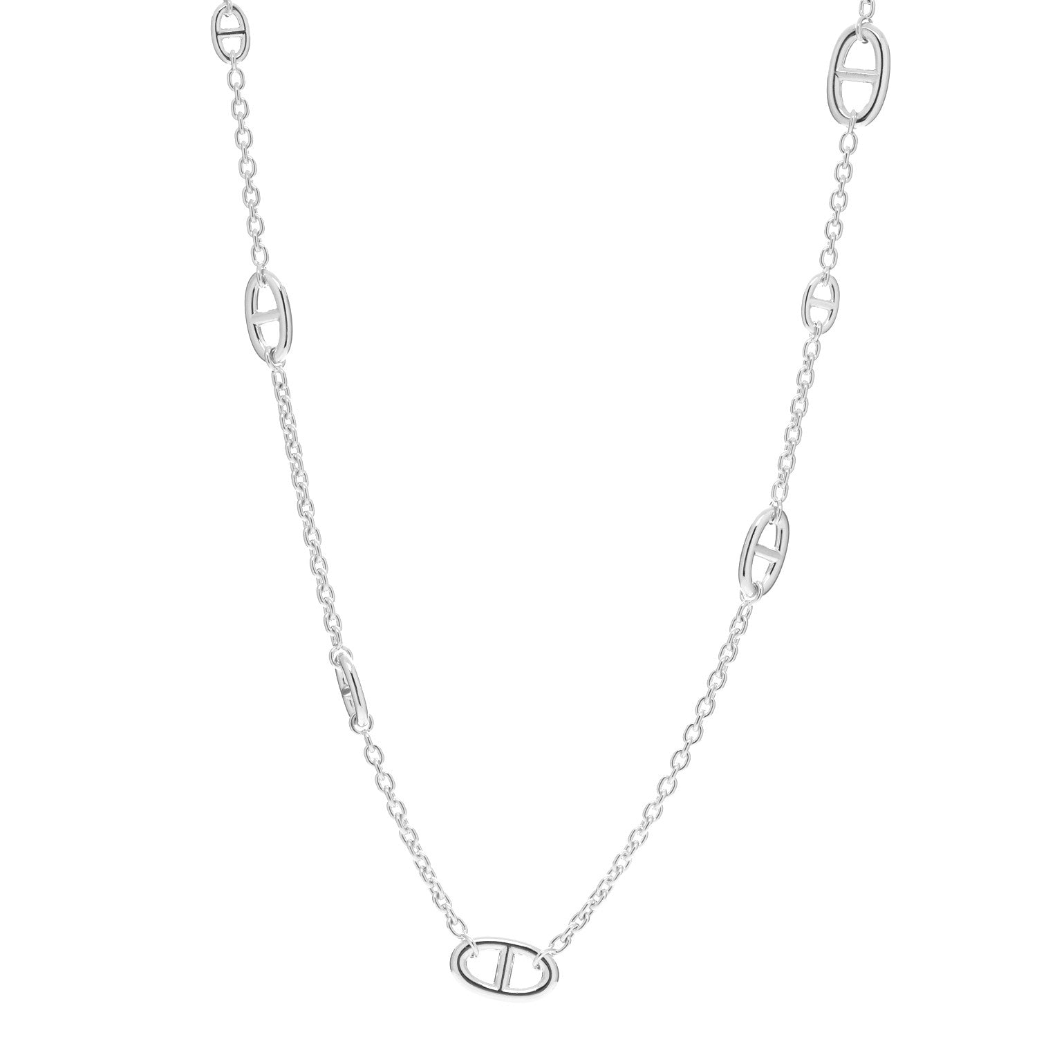 Hermes Sterling Silver Farandole Necklace 80 1 of 6