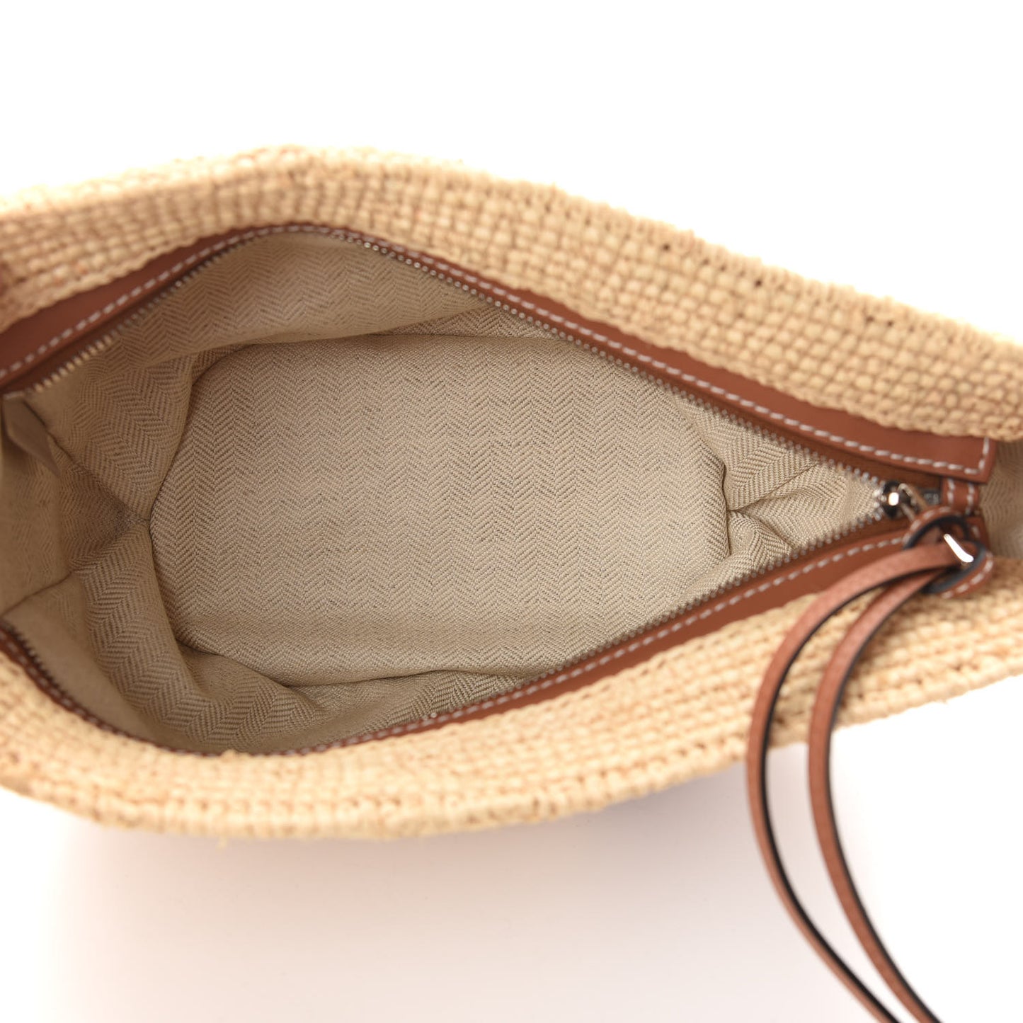 Raffia Crossbody Bag Natural Tan