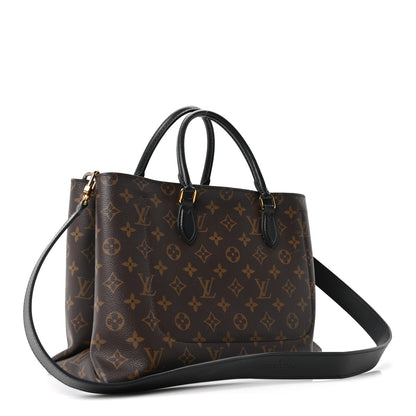 Louis Vuitton Monogram Flower Tote Black 2 of 9