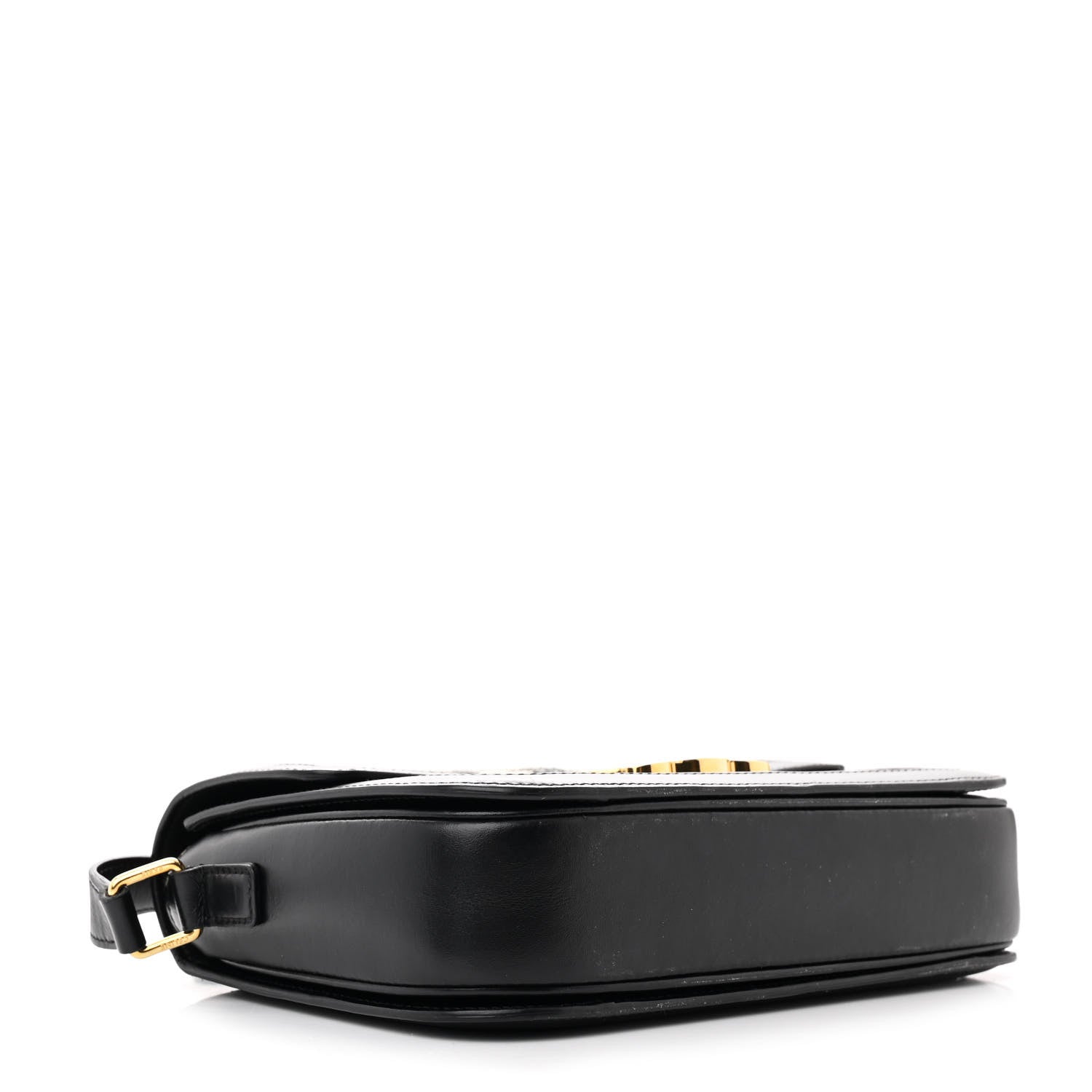Celine Canvas Calfskin Triomphe Embroidered Medium Triomphe Bag Black 4 of 18