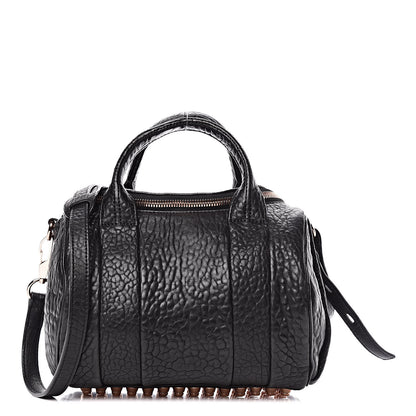 Alexander Wang Pebbled Lambskin Rockie Black Rose Gold Hardware 1 of 11