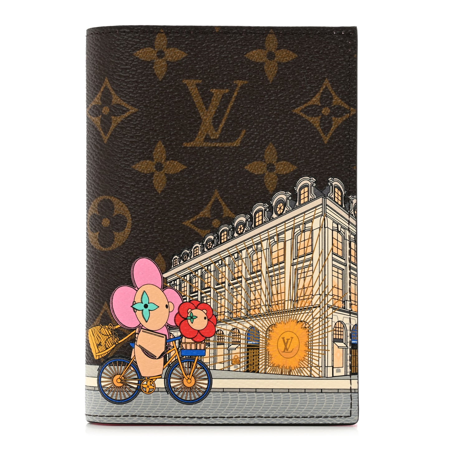 Monogram 2022 Christmas Animation Paris Passport Cover Pink