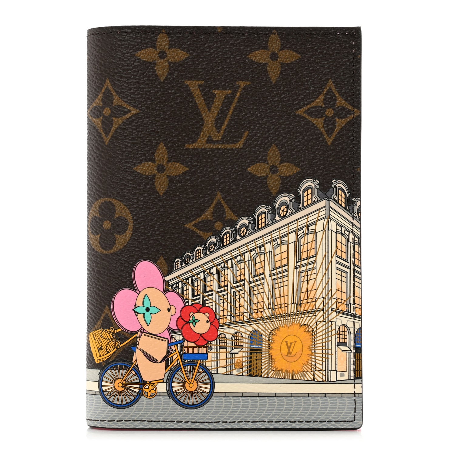 Louis Vuitton Monogram 2022 Christmas Animation Paris Passport Cover Pink 1 of 6