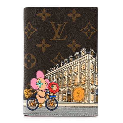 Louis Vuitton Monogram 2022 Christmas Animation Paris Passport Cover Pink 1 of 6