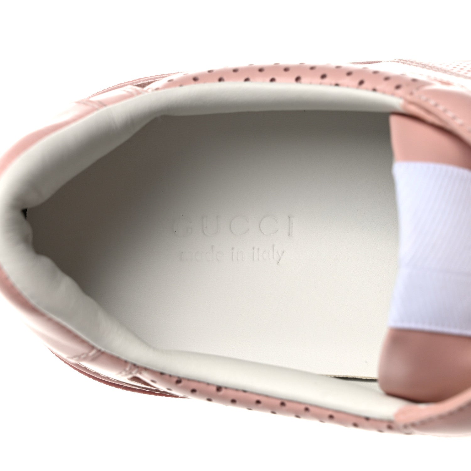 Gucci Calfskin GG Tennis Embossed Womens Platform 55mm Sneakers 40 Powder Pink 8 of 9