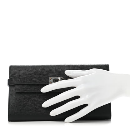 Hermes Epsom Kelly Longue Wallet Black 2 of 7
