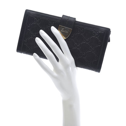 Gucci Guccissima Signoria Continental Wallet Black 2 of 10