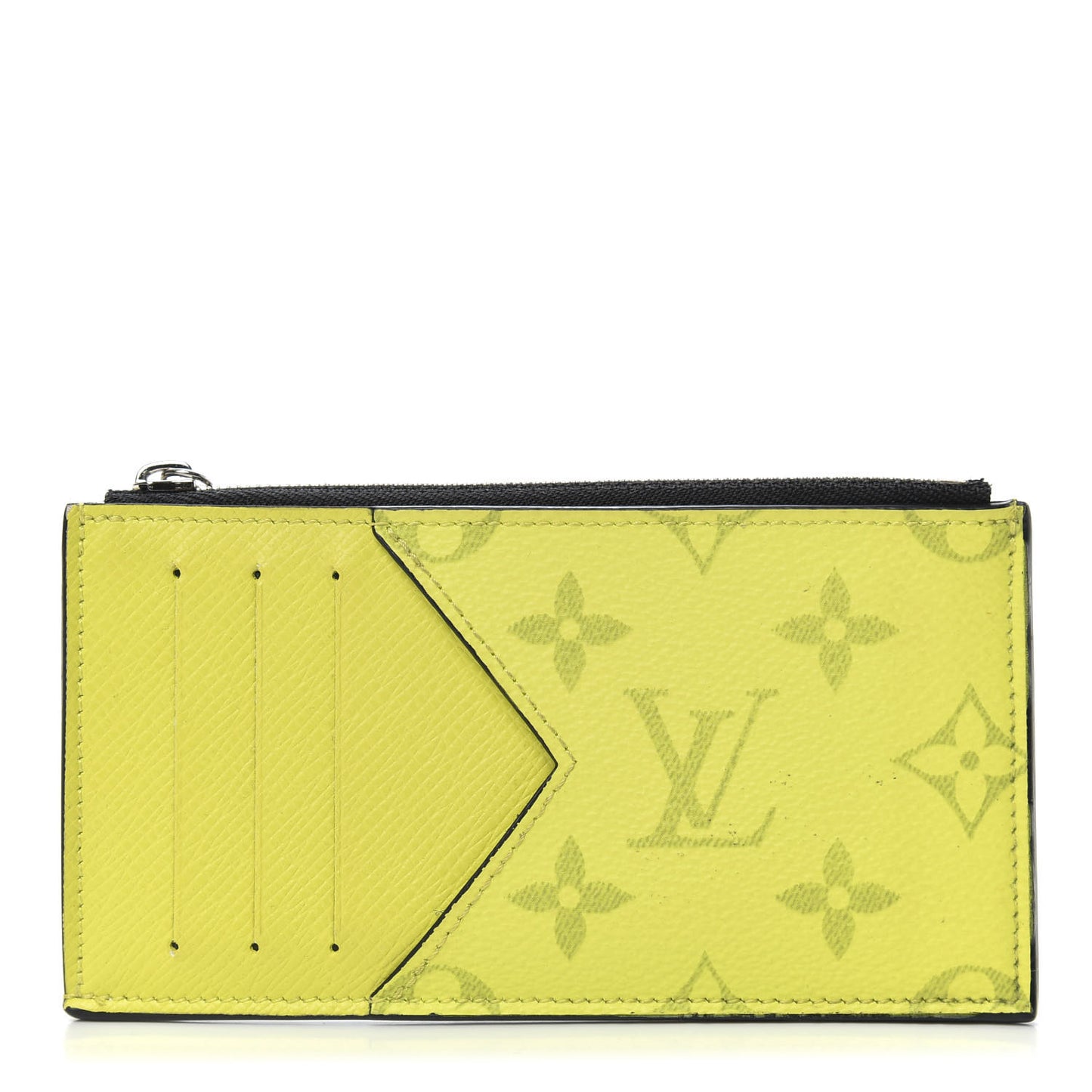 Monogram Taiga Coin Card Holder Yellow
