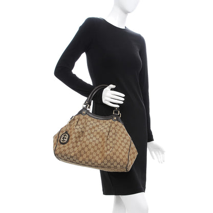 Gucci Monogram Medium Sukey Tote Dark Brown 2 of 11