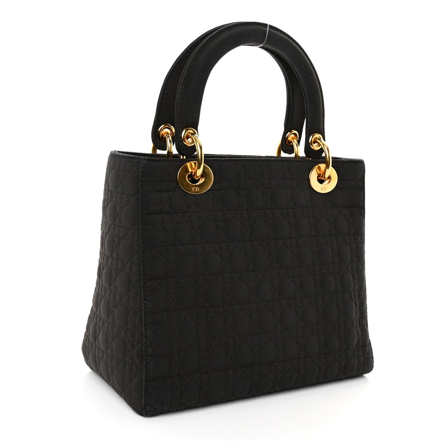Nylon Cannage Medium Lady Dior Dark Brown