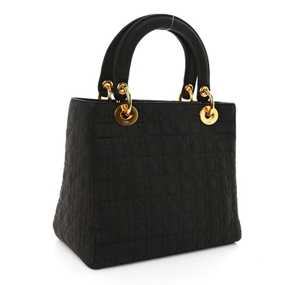 Christian Dior Nylon Cannage Medium Lady Dior Dark Brown 3 of 9