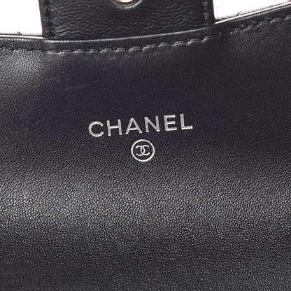 Chanel Lambskin Quilted Flap Card Holder Black 7 of 11