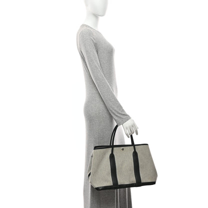 Hermes Toile Negonda Garden Party 36 MM Tote Black Ecru 11 of 11