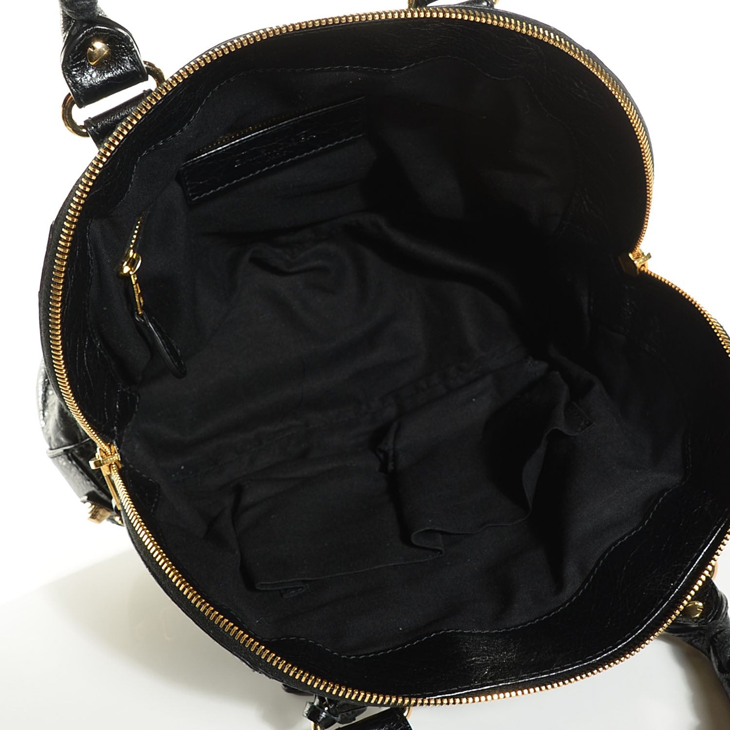 Balenciaga Agneau Giant 12 Gold Hardware Bowling Bag Black 5 of 14