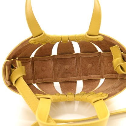 Bottega Veneta French Calfskin Small Shell Bag Yellow 5 of 11