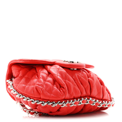 Chanel Washed Lambskin Mini Chain Around Messenger Coral 4 of 11
