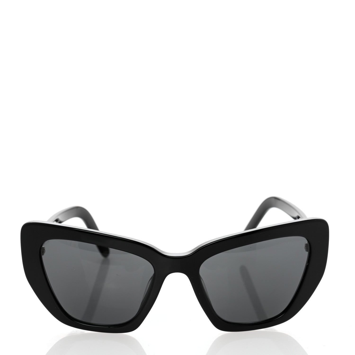Prada Cat Eye Sunglasses SPR 08V Black 2 of 7