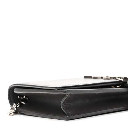 Saint Laurent Smooth Calfskin Classic Monogram Kate Tassel Chain Wallet Asphalt 8 of 9