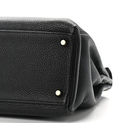 Hermes Taurillon Clemence Kelly Retourne 35 Black 9 of 9