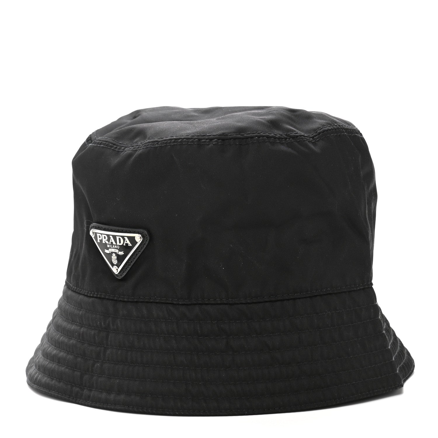 Prada Nylon Bucket Hat M Black 1 of 8