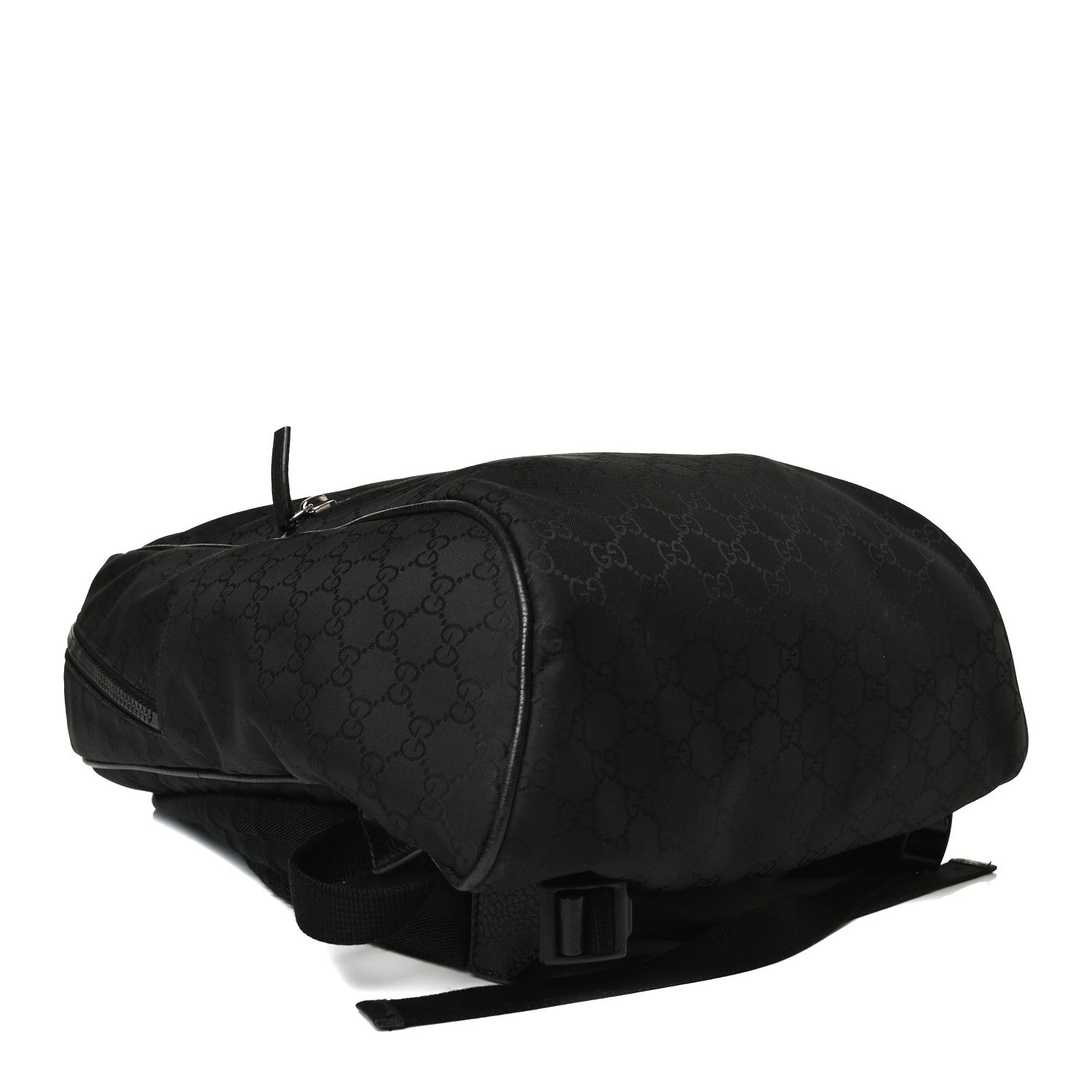 Gucci Nylon Monogram Slim Backpack Black 4 of 17