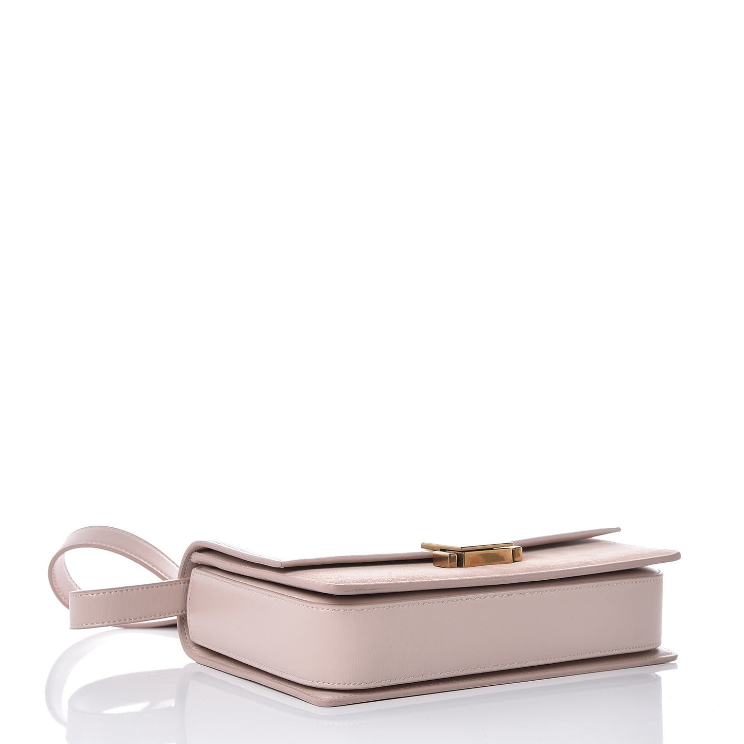 Smooth Calfskin Suede Medium Bellechasse Bag Marble Pink
