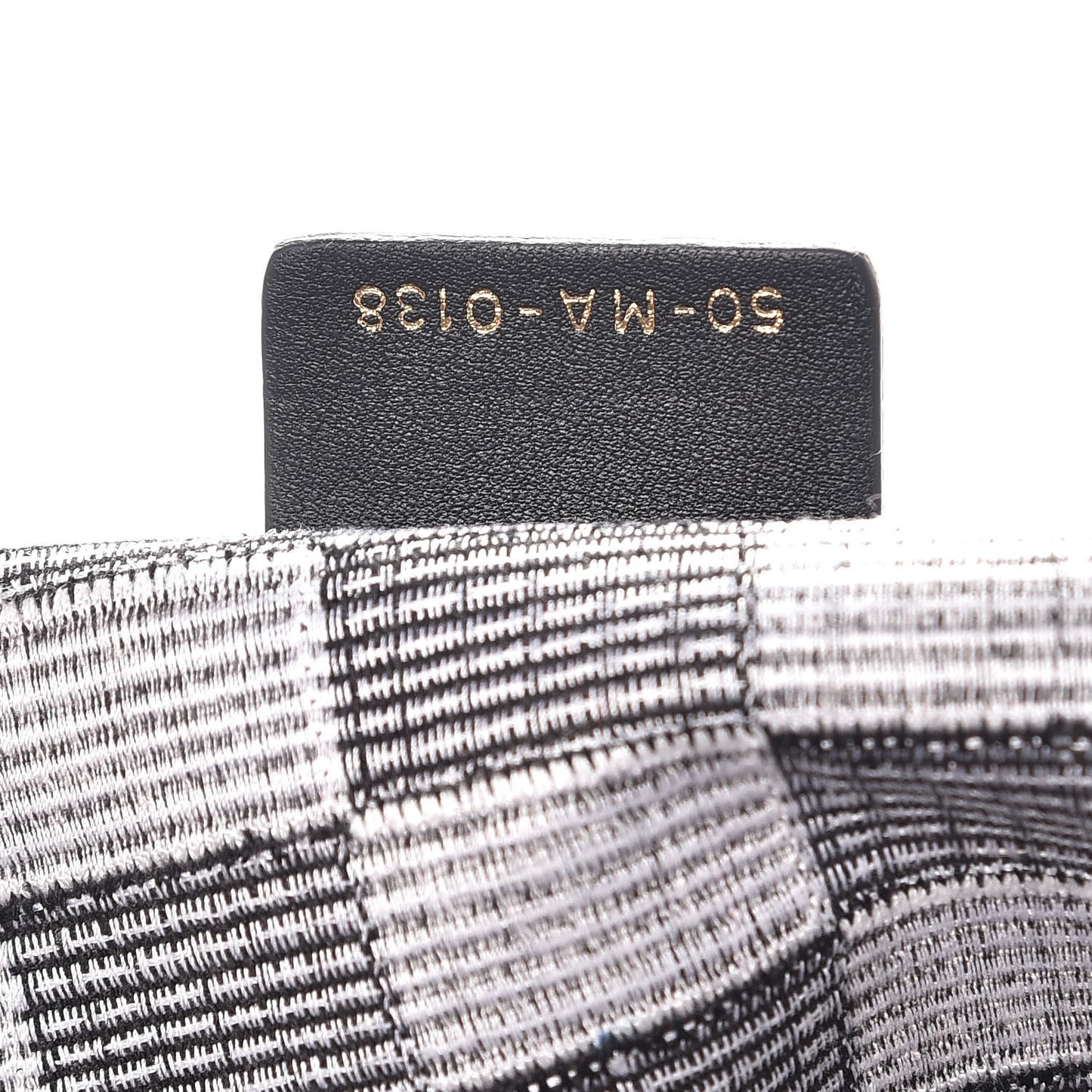Canvas Embroidered Checkered Book Tote Black White