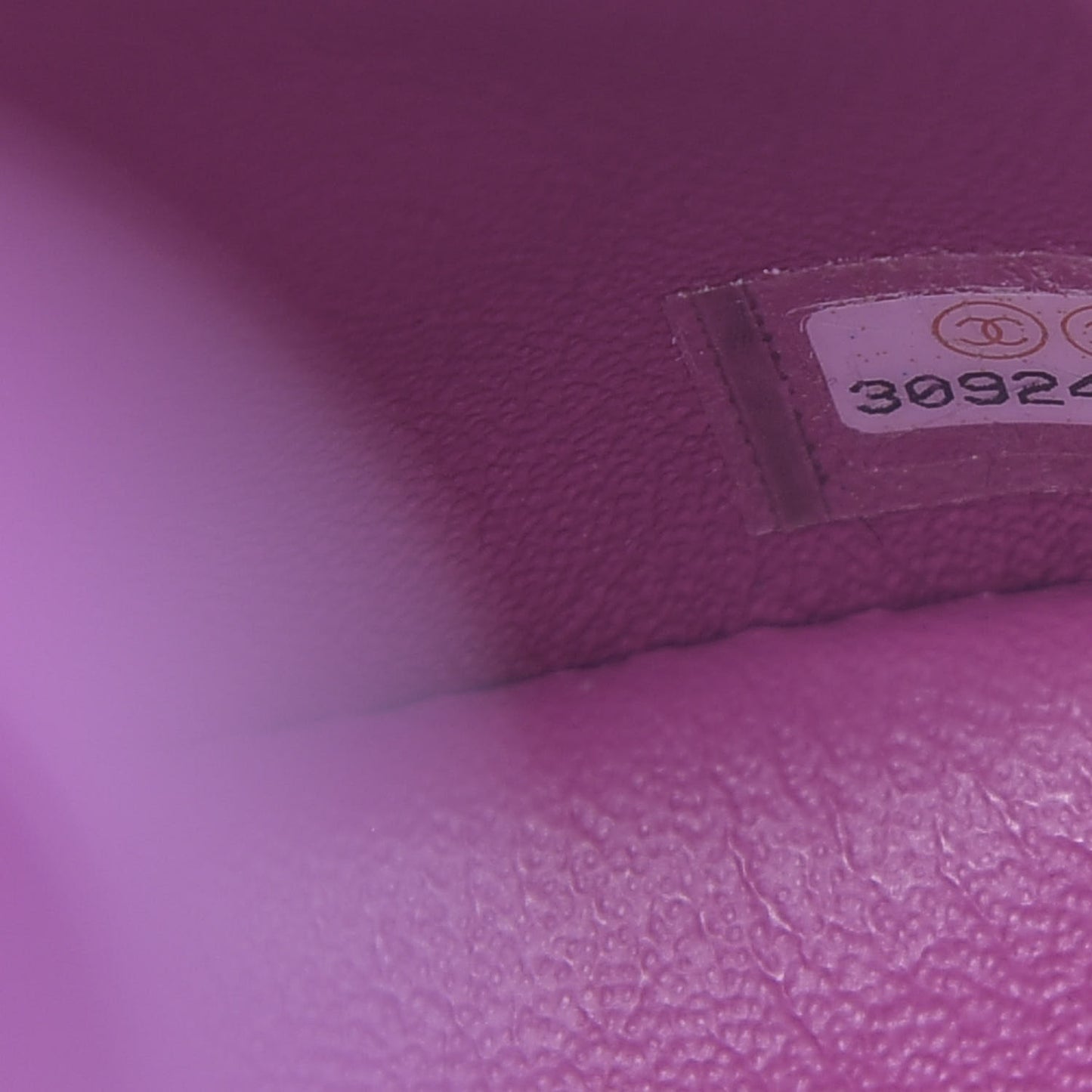 Lambskin Quilted Mini Square Flap Purple