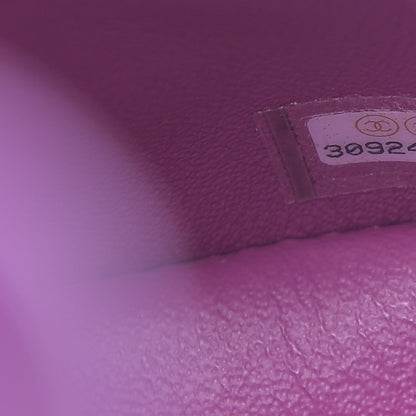 Chanel Lambskin Quilted Mini Square Flap Purple 7 of 11