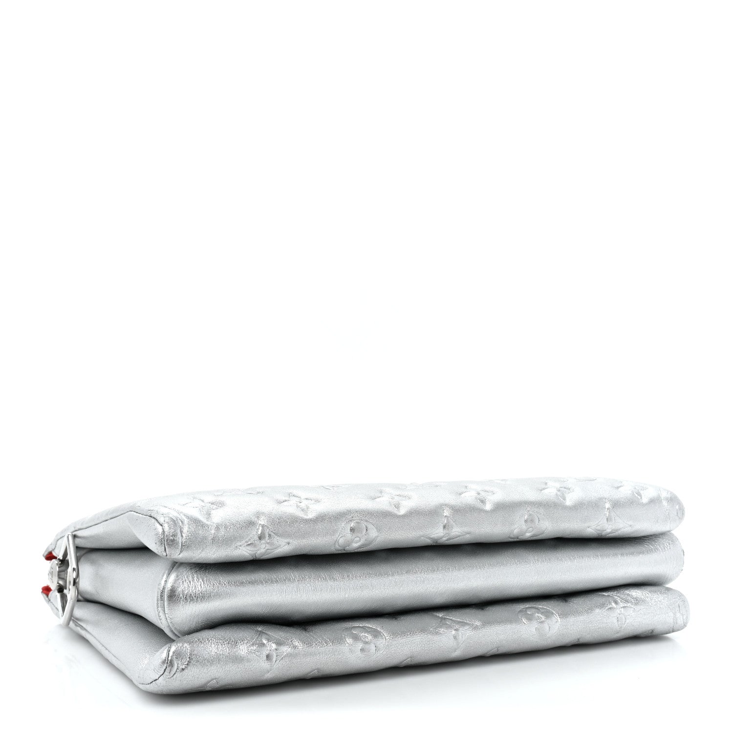 Louis Vuitton Metallic Lambskin Embossed Monogram Coussin PM Silver 4 of 11