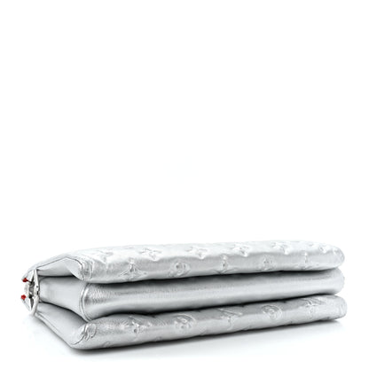 Louis Vuitton Metallic Lambskin Embossed Monogram Coussin PM Silver 4 of 11